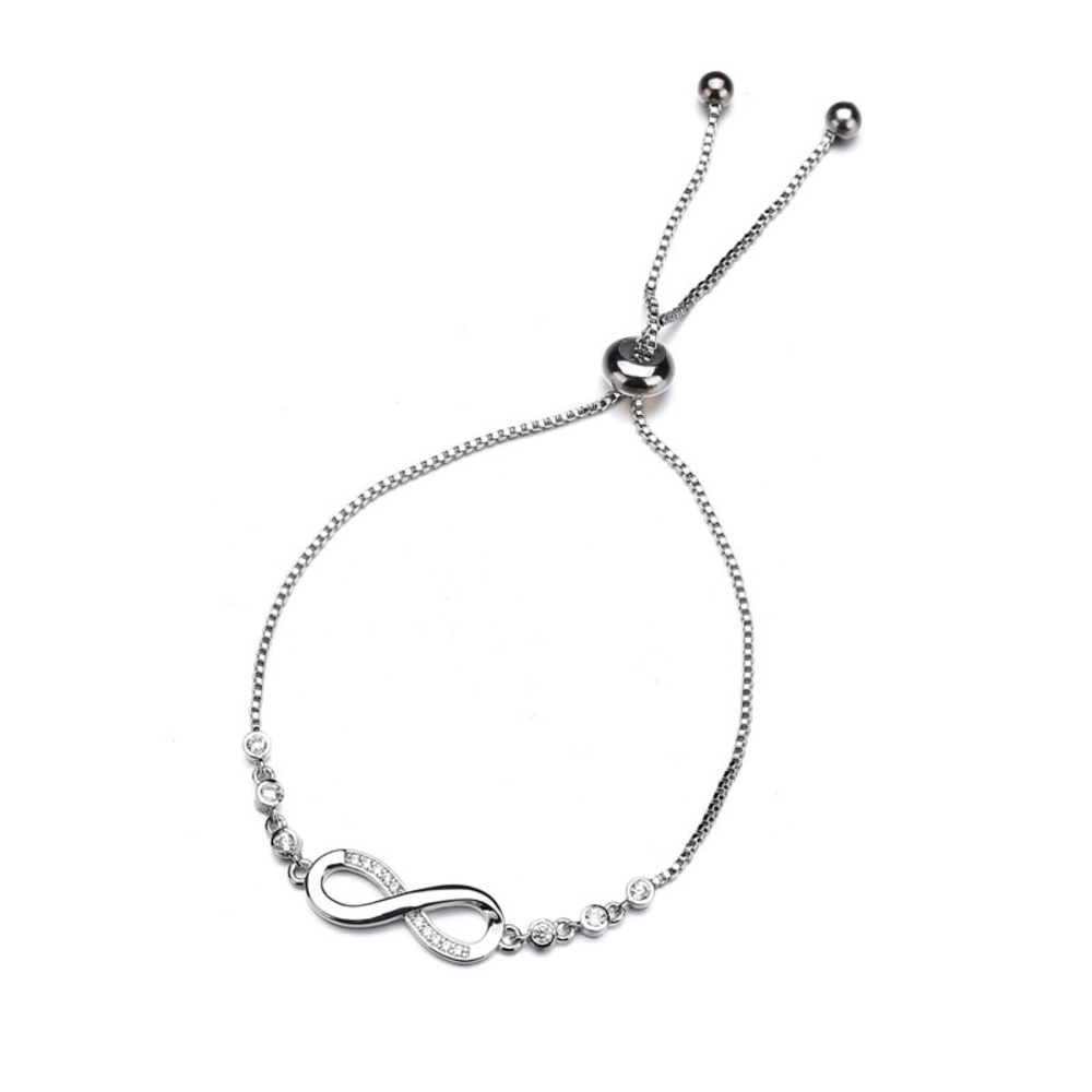 Infinity crystal bracelet - Picture 2 of 2